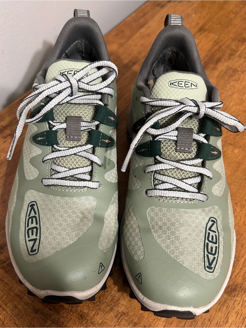 KEEN Zionic Waterproof Hiking Shoes for Ladies - Desert Sage/Ember Glow